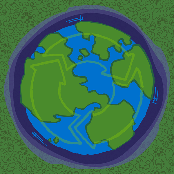 책임감을 가지고 조달하는 포장재 아이콘